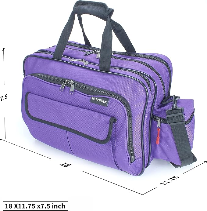 ASA TECHMED Nursing Bag with Compartments – Durable Medical Equipment Shoulder - Image 2