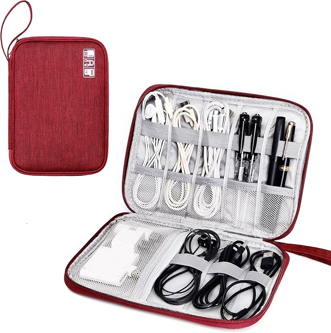 SELLYFELLY Travel Electronics Organizer Portable Cable Organizer Bag by SELLYFELLY