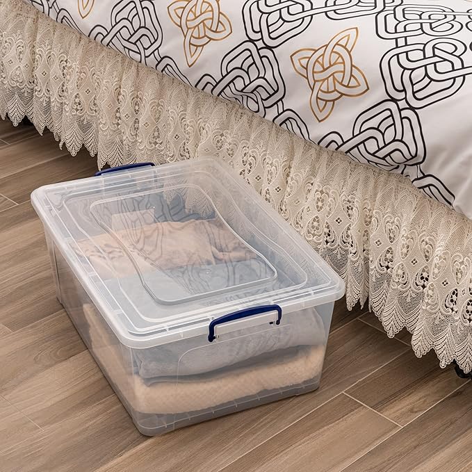 Superio Storage Bins with Lids, Stackable Totes, BPA Free, Odor Free, Organizer - Image 8