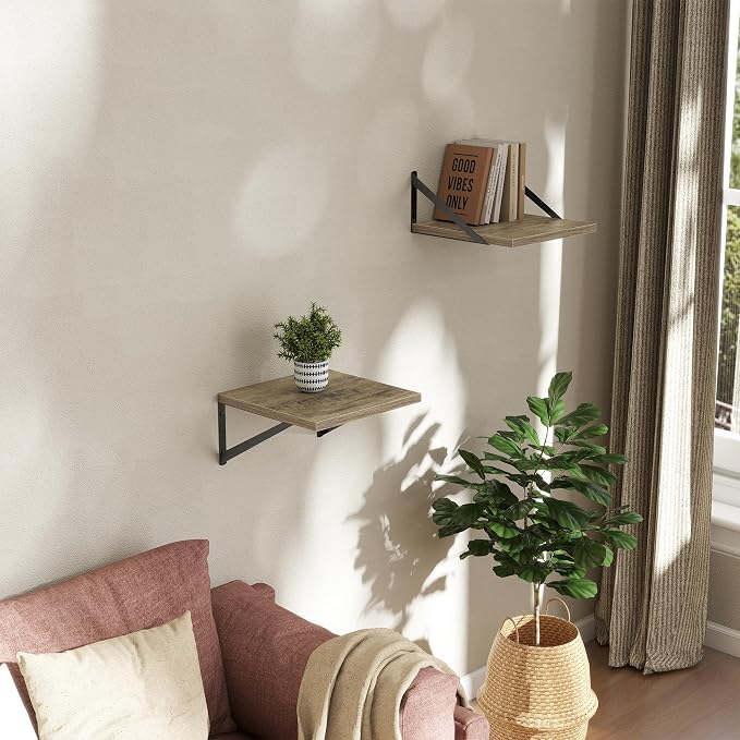 Deep Floating Shelves Wall Mounted, Living Room, Office - Image 2