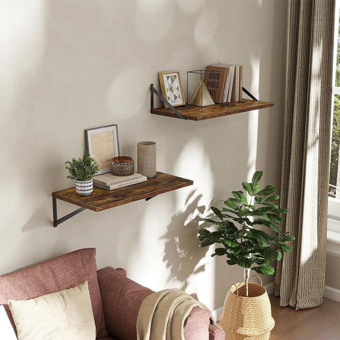 Deep Floating Shelves Wall Mounted, Living Room, Office - Image 2
