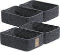 Large Shallow Organizing Baskets 15x11x5.1 Inches by MiniArkStorageBasketsHome