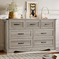 BORNOON 7-Drawer Dresser for Bedroom, Modern Wooden Chest of Drawers