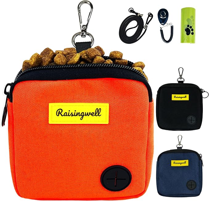 Dog Treat Pouch for Pet Walking and Training by Raisingwell