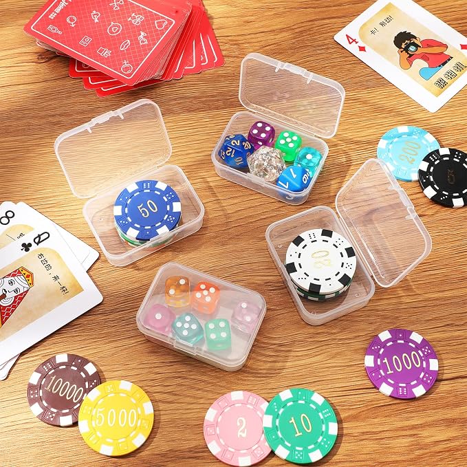 SATINIOR 48 Packs Clear Small Plastic Containers Transparent Storage Box - Image 5
