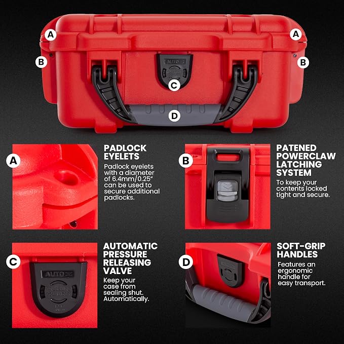 NANUK 904 Waterproof First Aid Box Empty – Durable, Medical First Aid Organizer - Image 4