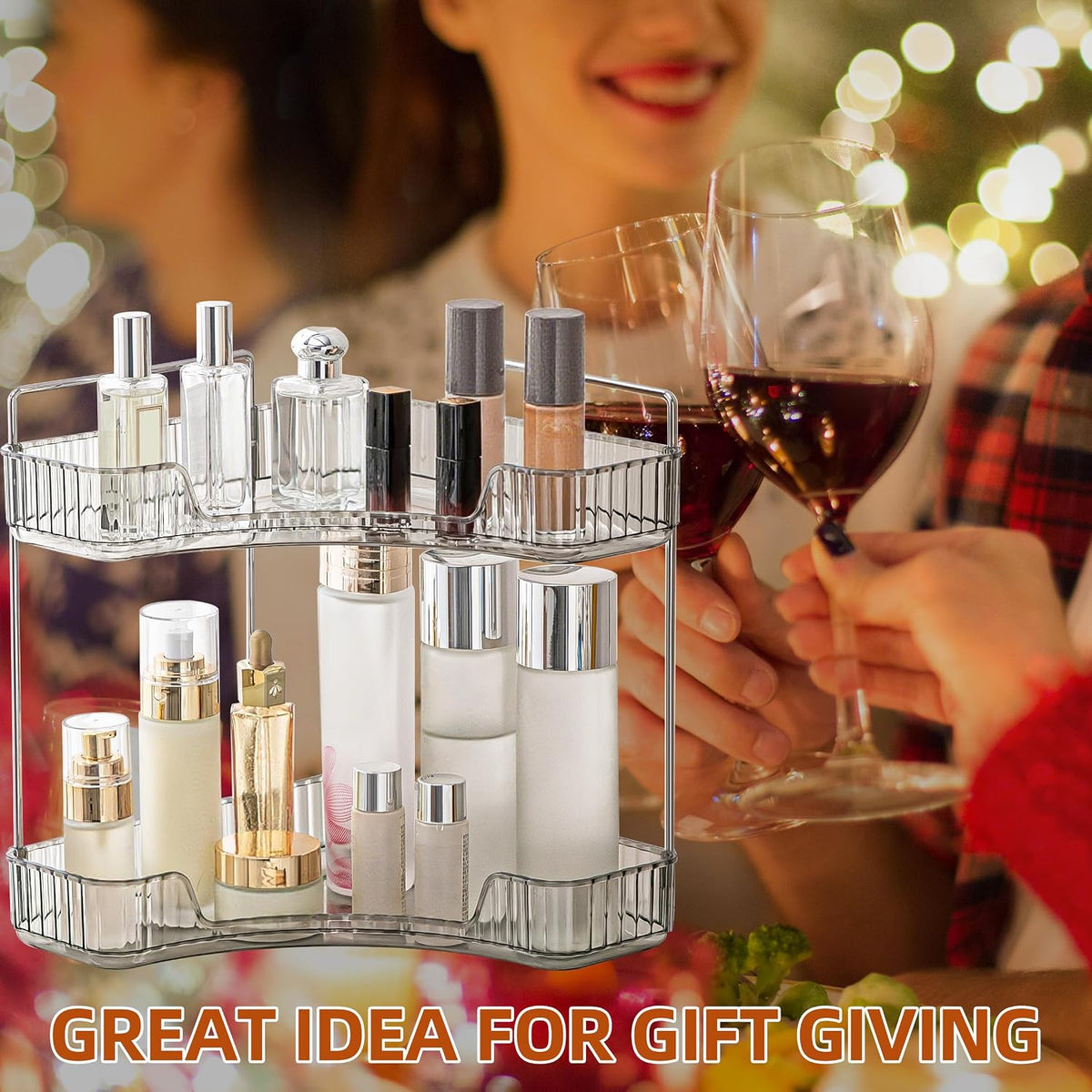 YCIA&DONE Corner Bathroom Counter Organizer, Makeup Organizer for