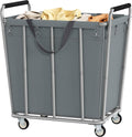 Hoctieon Large Laundry Cart with Wheels, 400L Heavy Duty Laundry