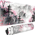 Japanese Cherry Blossom Large Mouse Pad, Gaming Keyboard Desk Pad, Extended by BAHDSISFA