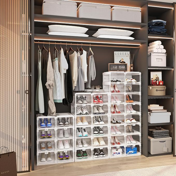 ANTBOX Foldable Shoe Rack, Shoe Organizers - Image 5