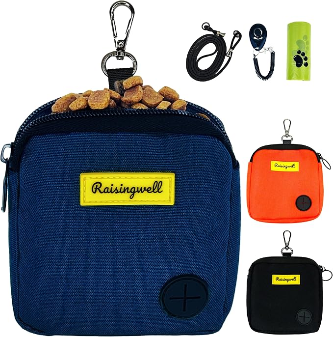 Dog Treat Pouch for Pet Walking and Training by Raisingwell