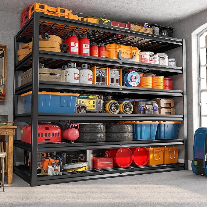 REIBII 3500LBS Garage Shelving, Adjustable Storage Shelves Heavy Duty, 6 Tier - Image 9