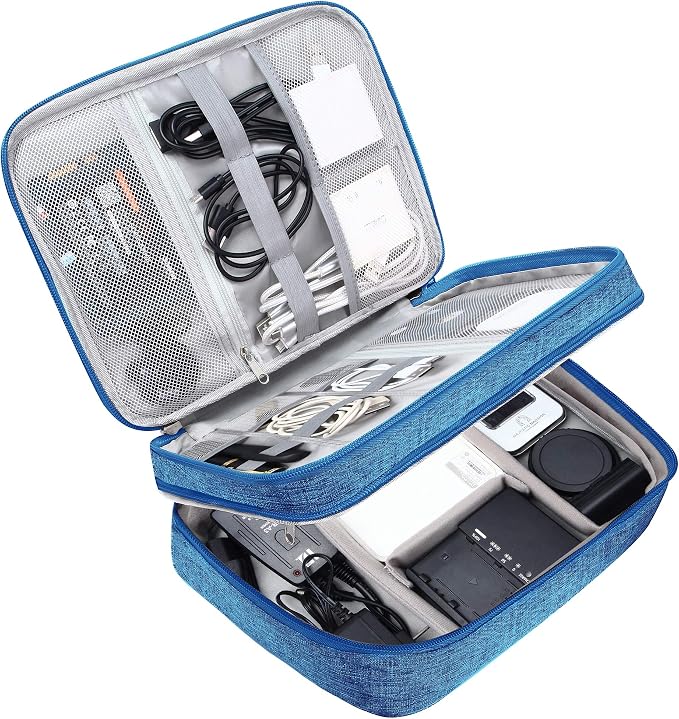 SELLYFELLY Electronic Bag Travel Cable Accessories Bag Waterproof Double Layer by SELLYFELLY