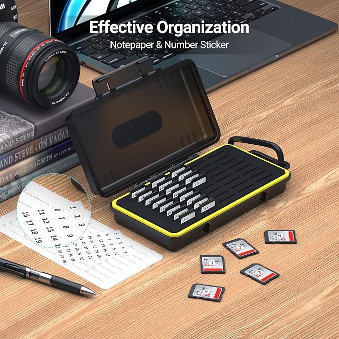 40 Slots Durable Memory Card Case Holder Organizer Keeper Water-Resistant - Image 4
