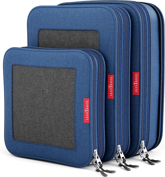 LeanTravel Compression Packing Cubes by LeanTravel
