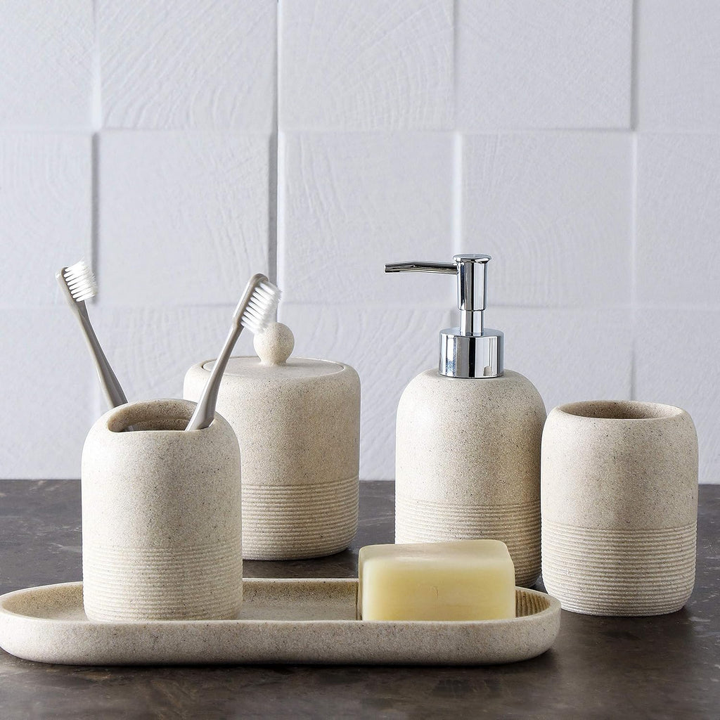 5-Pieces Bathroom Accessory Set Hight Quality Polyresin