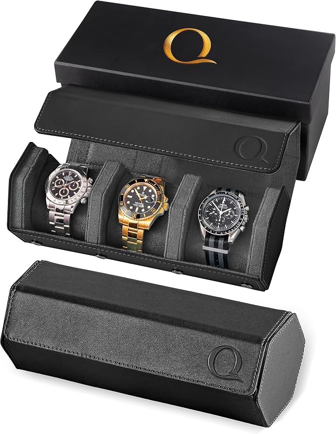 QWATCHBANDS Napa Leather Watch Rolls by QWatch