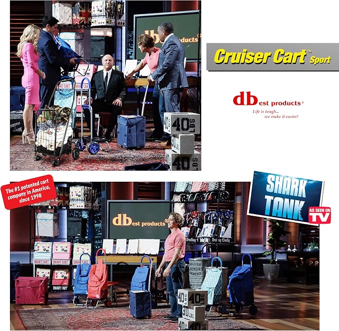 dbest Products Cruiser Cart Sport, Foldable Grocery Cart on Wheels - Image 5