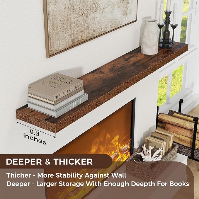 Floating Shelves for Wall, Engineered Wood Wall Shelves - Image 4