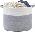 Blanket Basket - Woven Round Rope Storage Basket by KODOMOORE
