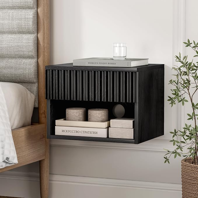 Fluted Floating Nightstand Set of 2 - Image 7