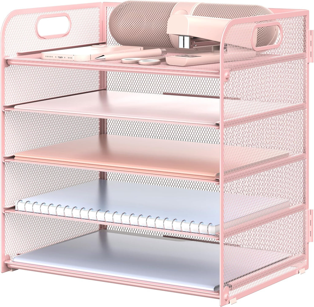 Letter Tray Paper Organizer 5-Tier Desk Organizer File Organizer Paper