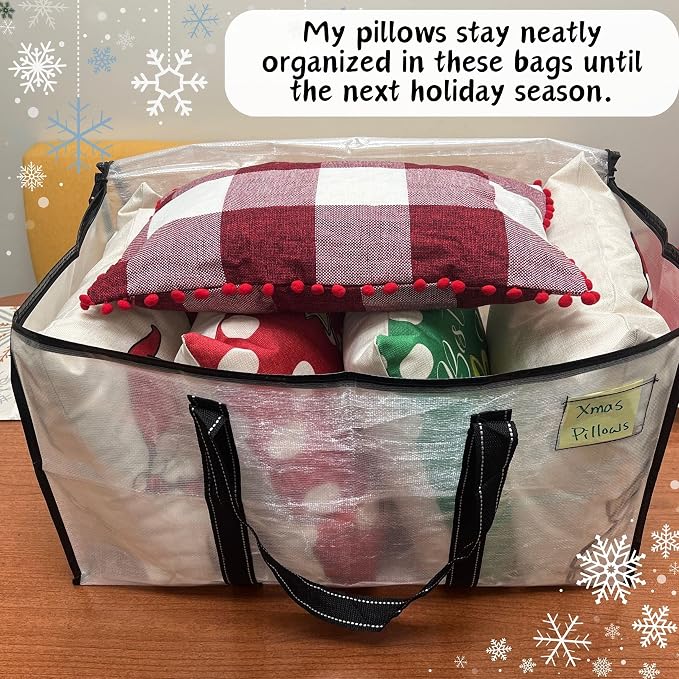 VENO 6 Pack Moving Bags & Large Christmas Storage Bins - Image 2