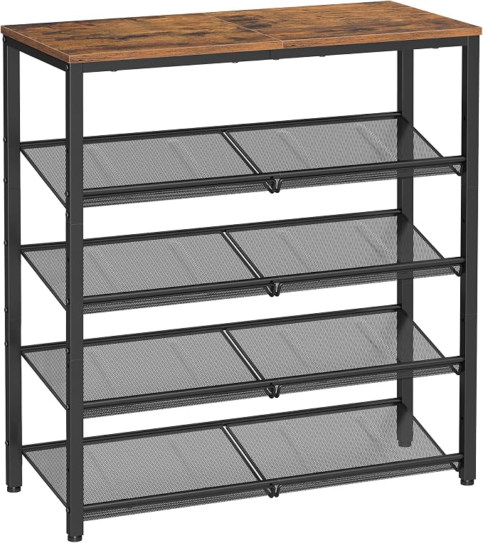 VASAGLE Shoe Rack for Entryway, 5-Tier Shoe Rack Organizer by VASAGLEbySONGMICSHOME