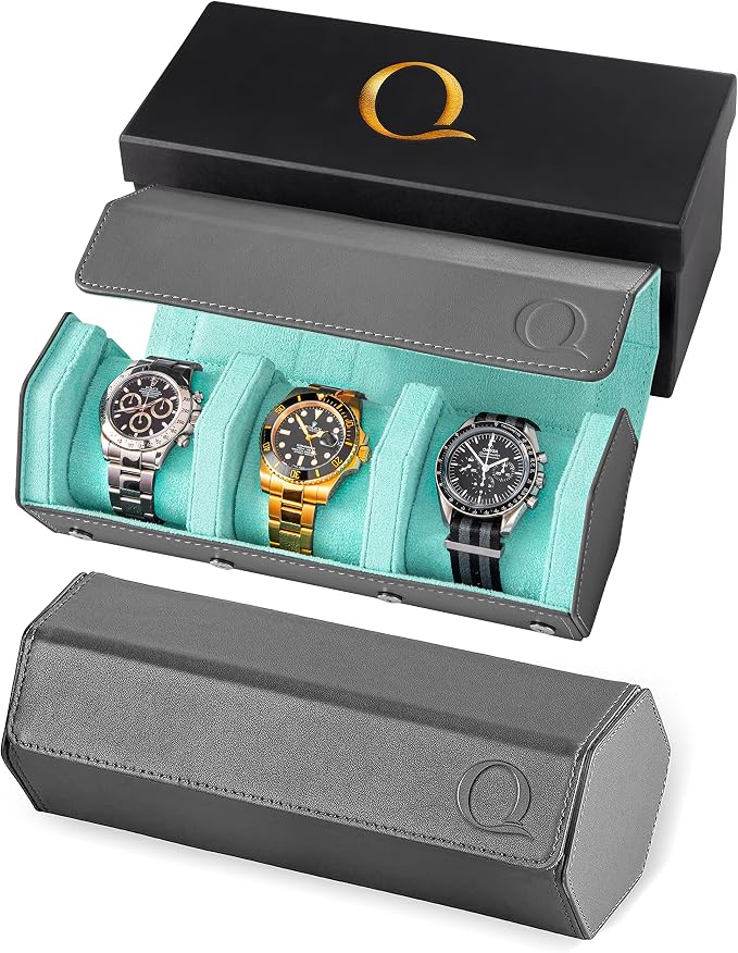 QWATCHBANDS Napa Leather Watch Rolls by QWatch