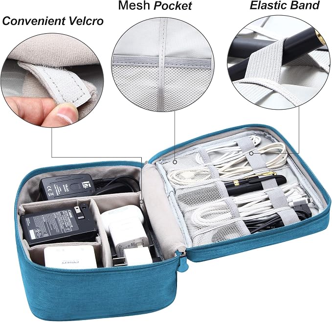 SELLYFELLY Electronics Organizer Travel Universal Cable Organizer Bag - Image 3