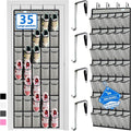 over the door shoe organizer, 2025 upgraded, shoe organizer, 35 Huge pockets by Zebricolo