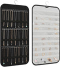 Hanging Jewelry Organizer Storage, 40 Pockets 36 Hooks Necklace Earring by DonYeco