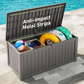 Outdoor Storage Box, Resin Deck Boxes Indoor and outdoor, Waterproof Storage by NBYSGO