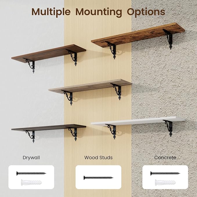 RICHFOCUS Floating Shelves for Wall Decor, 31.5W x 8D Shelves Set of 2 - Image 6