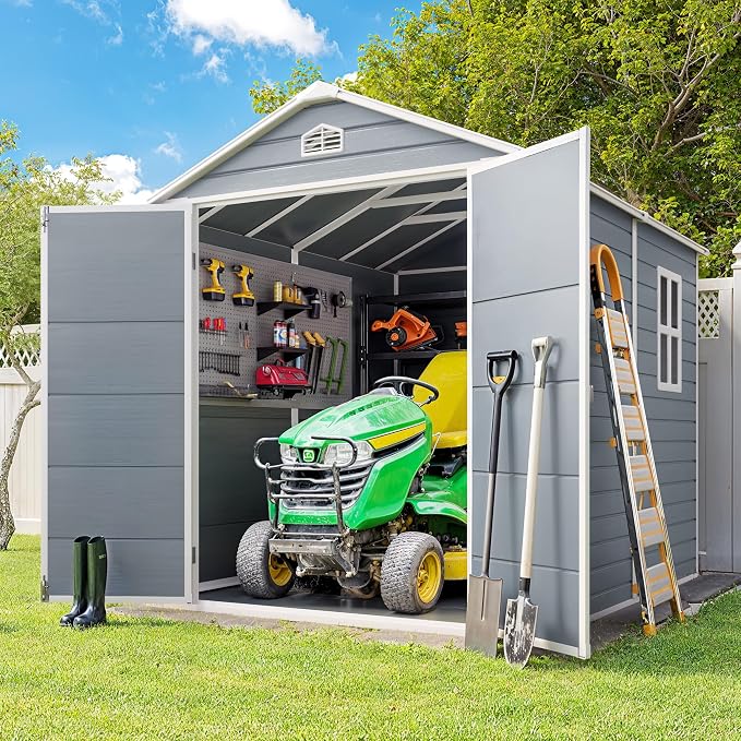Gizoon 8x6 FT Outdoor Plastic Storage Shed - Image 4