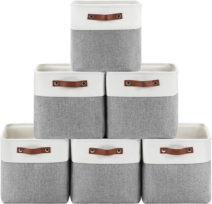 Foldable Storage Cubes 11x11 Inch, Collapsible Storage Basket by Patvingot