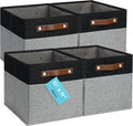 OrganiHaus 11" x 11" x 11" Fabric Cube Storage Bins by OrganiHaus