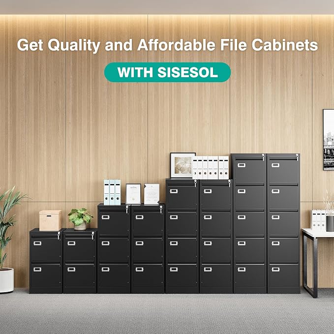 SISESOL 3 Drawer File Cabinet - Image 8